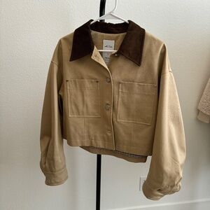 Stylish Tan and Brown Women's Jacket
